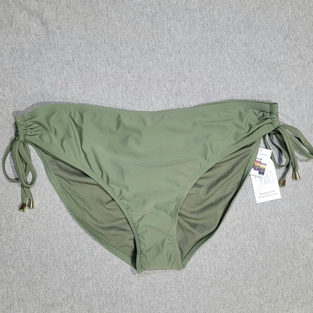 Women's Plus Size Bikini Bottom Olive Green